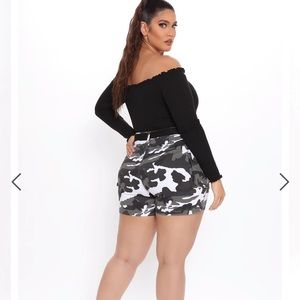 🌹I’m A Survivor Camo Cargo Shorts 🌹